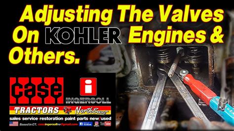 Sometimes with a used valve or a used lifter (If the ends of each haven&x27;t been reground square) you can end up with a surface with a ridge in it that makes it difficult to measure the clearance on with a feeler gauge. . Kohler k301 valve adjustment